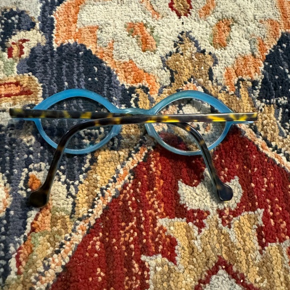 Anne et Valentin Eyeglasses “Artemis” Prescription Blue Tortoise - Picture 3 of 8